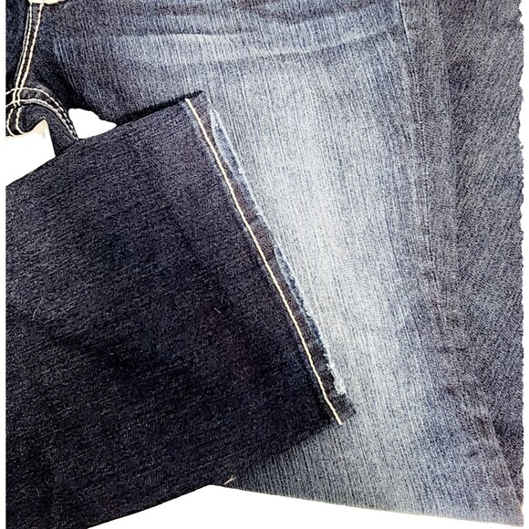 Miss Me Jeans Womens Sz 34x32 Chloe Bootcut Dark Wash Embroidered Bling Mid Rise - Picture 12 of 12
